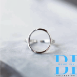 Bohemian Vintage Silver Circle Rings - Image 2