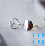 Bohemian Vintage Silver Circle Rings - Image 3