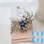 Bridal Hair Comb Blue