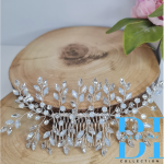 Bridal Silver Hair Comb Zuri