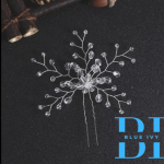 Bridal Silver Hair Pin Carol