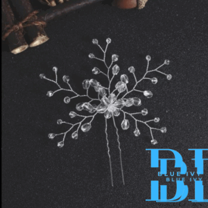 Bridal Silver Hair Pin Carol