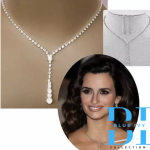 Bridal Necklace and Earrings Set Silver