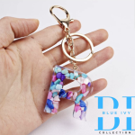 Initials Letter Keyrings,Acrylic keyring , Key Chain Acrylic A To Z Alphabet Keyrings Car Key Ring Simple Cute Gift