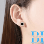 Stud Earrings• Vintage Roman Numerals Earrings• Acrylic Crystal Stud Earrings•High Quality•Stylish earrings•Gift For Women